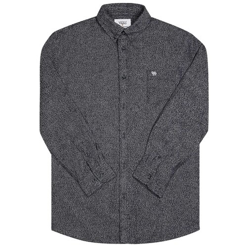 фото Рубашка мужская / camel can torp / 0210 меланж / серо-чёрный / (l)