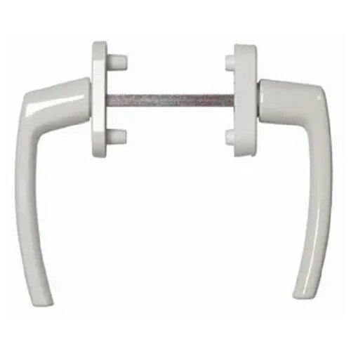 Ручка двухсторонняя для входных дверей, белая