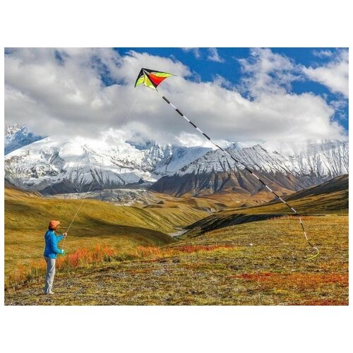 Пилотажный хвост-труба 6м (оранжево-белый) - HASI-21317