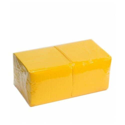 Салфетка бумажная • 1-сл 24х24 см 350 шт/уп желтая • основа • 1 уп