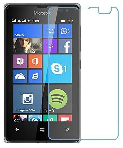 Microsoft Lumia 532 Dual SIM защитный экран из нано стекла 9H одна штука