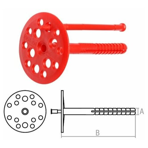 Дюбель для теплоизоляции 10х110 мм с пласт. гвоздем (1000 шт в коробе) STARFIX (SMW3-28975-1000)