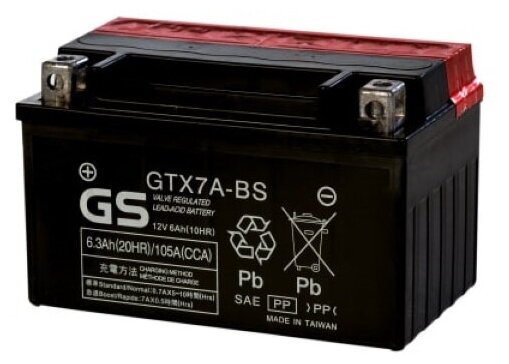 Мото аккумулятор GS GTX7A-BS