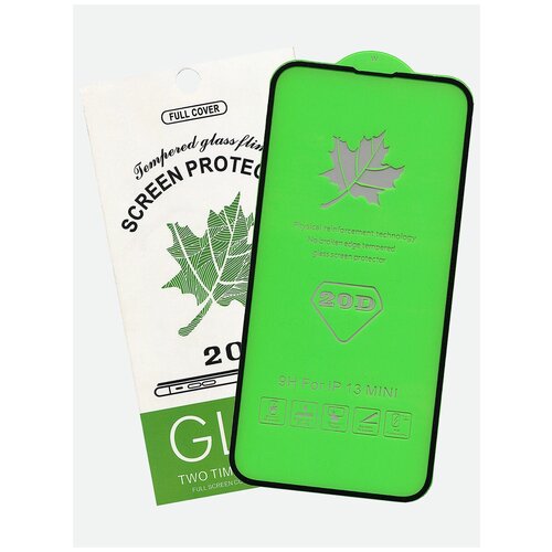 Защитное стекло Glass Premium для Apple iPhone 13 Mini/20D Premium/ полный клей, черная рамка