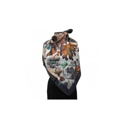 Стильный платок в сдержанных тонах с цветами Laura Biagiotti 833843