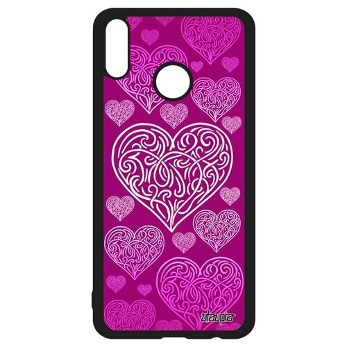 фото Стильный чехол на смартфон // honor 8x // "сердце" символ love, utaupia, фуксия