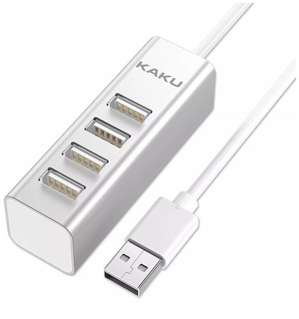 USB-концентратор Kaku 4-ports HUB USBx4 Черный USB20X4 USB разветвитель