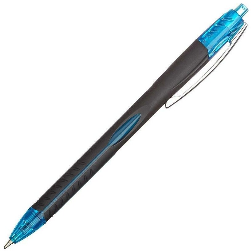 Ручка шариковая автоматическая Attache Sellection Glide Aerogrip (0.5мм, синий цвет чернил) 1шт.