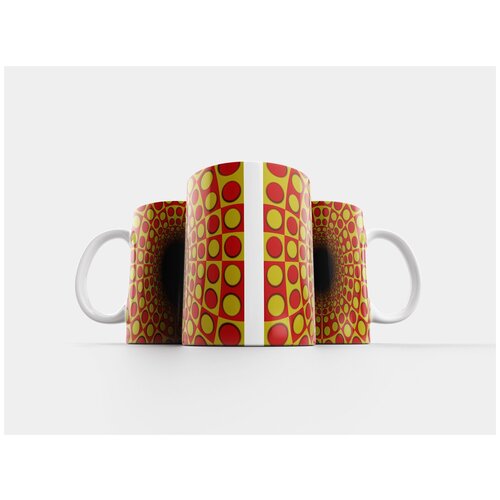 фото Кружка "шаблон, психоделический, декоративный" 320 мл lotsprints