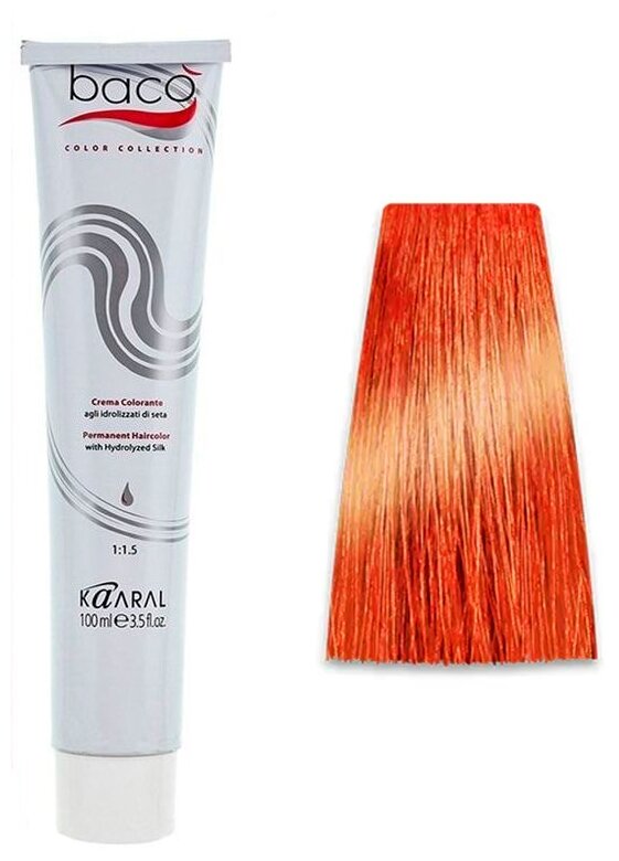 KAARAL BACO COLOR - крем-краска Copper медный контрастный / Крем-краска Baco Color, 100 мл