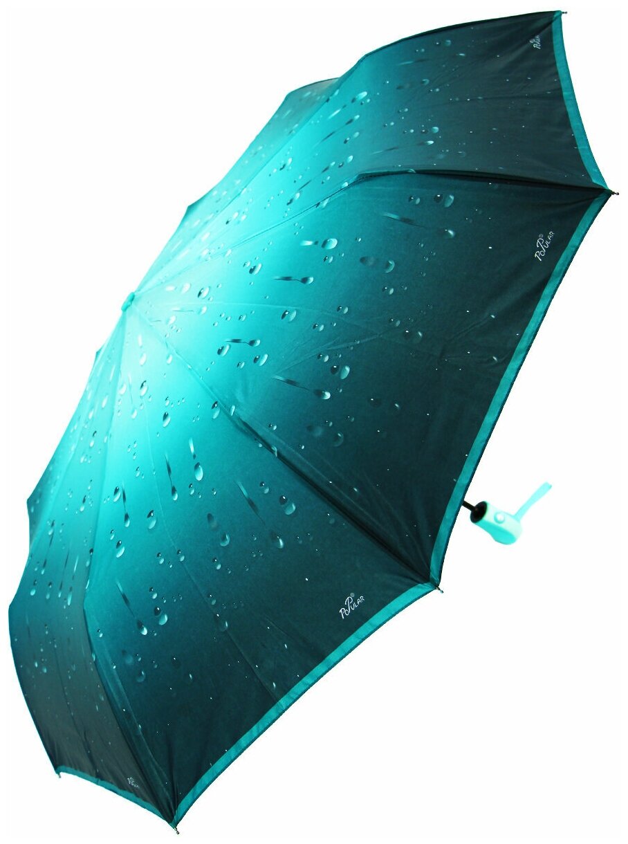 Зонт женский автомат, зонтик взрослый складной антиветер 182, бирюзовый