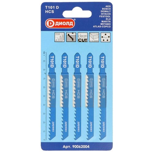 Пилки для лобзика Диолд Т101D