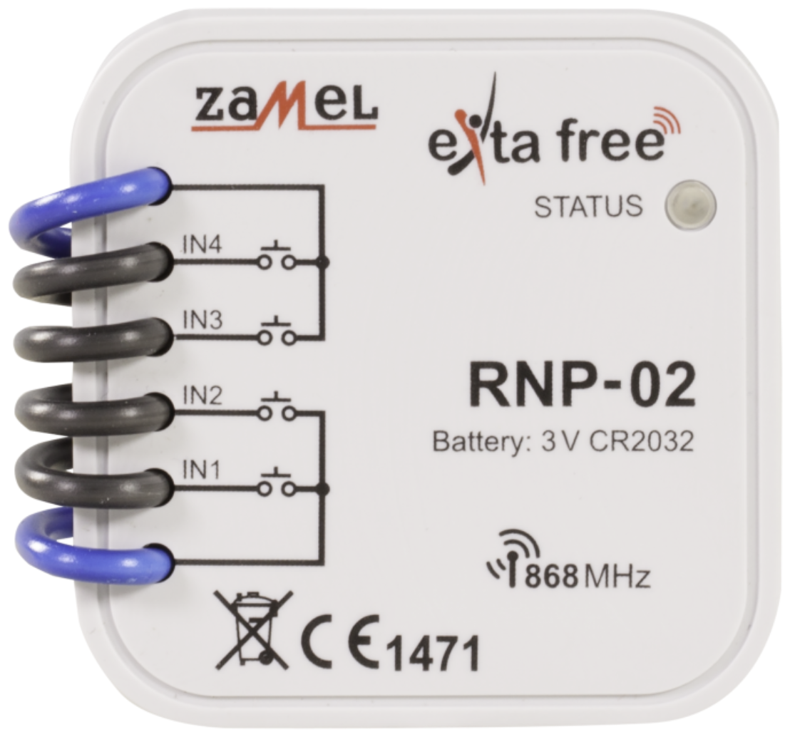Zamel Передатчик встраиваемый управление кнопочным выкл. RNP-02