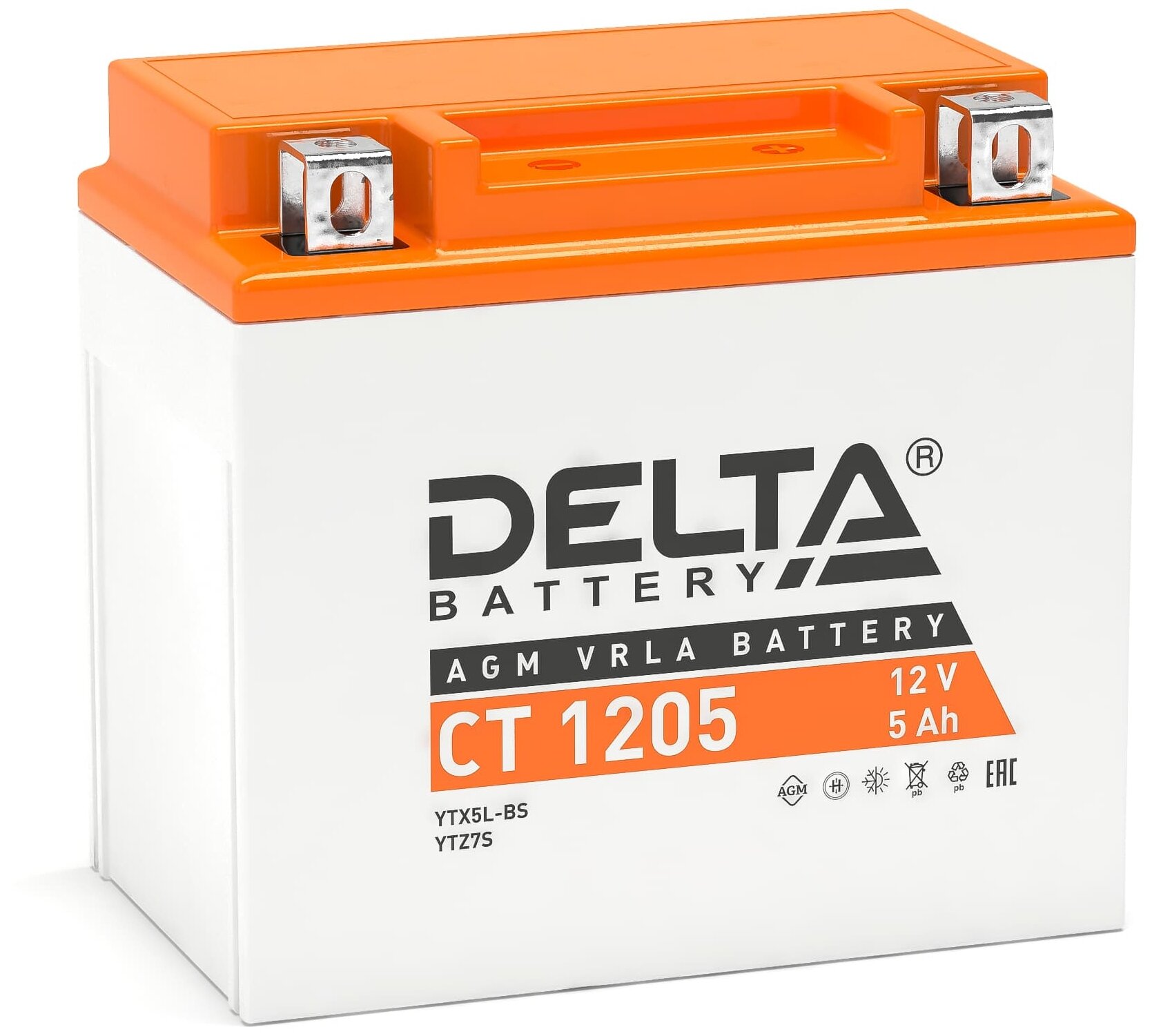 Аккумулятор DELTA Battery CT1205 12В / 5А·ч