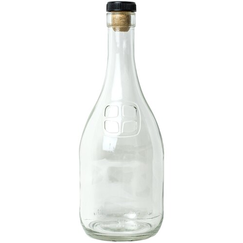 фото Бутылка стеклянная "самогоночка" 0.5л с пробкой самогонный погребок