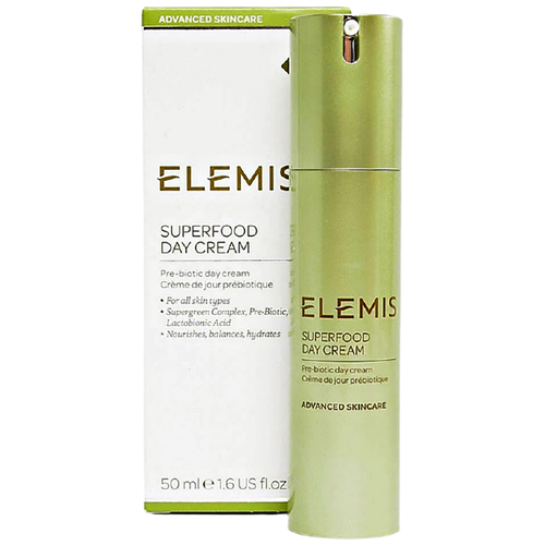 ELEMIS Superfood Day Cream Дневной крем для лица с пребиотиком, 50 мл дневной крем для лица с омега комплексом elemis superfood day cream 50 мл