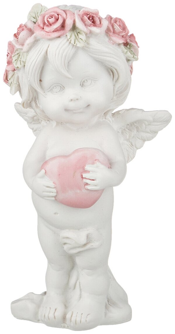 Статуэтка "Amore" Ангел с сердцем Lefard 13см / декоративная Фигурка