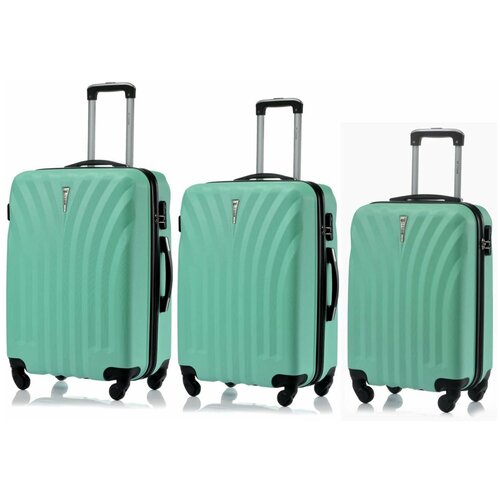 фото Комплект чемоданов l'case phuket light green (мятный) комп. 3 шт.