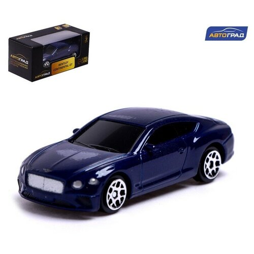 Машина металлическая BENTLEY CONTINENTAL GT, 1:64, цвет синий машина р у 1 24 bentley continental gt speed цвет чёрный 27mhz