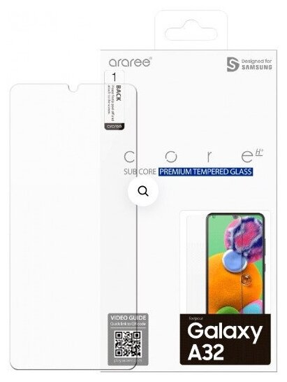 Защитное стекло для экрана SAMSUNG araree by KDLAB для Samsung Galaxy A32 прозрачная, 1 шт [gp-tta325kdatr] - фото №8