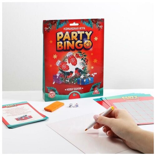 Командная игра Party Bingo. Новогодняя, 8+ командная игра party bingo active 7