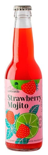 Натуральный безалкогольный клубничный мохито / Lemonardo Strawberry Mojito, 330мл. - фотография № 9