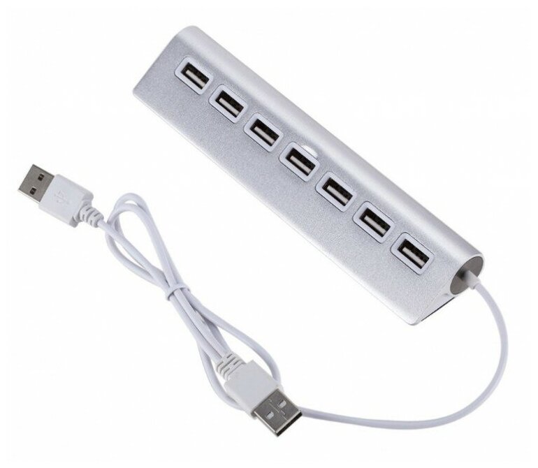 USB 2.0 HUB хаб THL059, 7 портов, металл