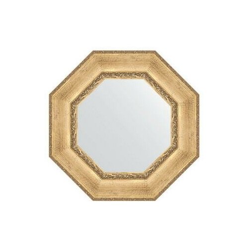 фото Зеркало evoform octagon by 3670 63х63 см, состаренное серебро с орнаментом