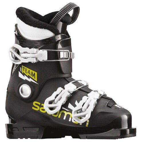 фото Горнолыжные ботинки salomon team t3 black/acid green/white (19/20) (22.5)