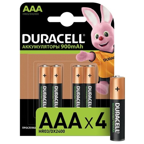 фото Аккумулятор duracell aaa/hr03-4bl 900mah бл/4шт