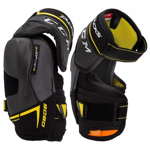 фото Защита локтя ccm tacks 9080 elbow pad jr, р. m, черный/желтый