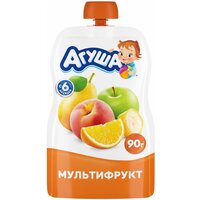 Пюре Агуша мультифрукт, с 6 месяцев, 90 г