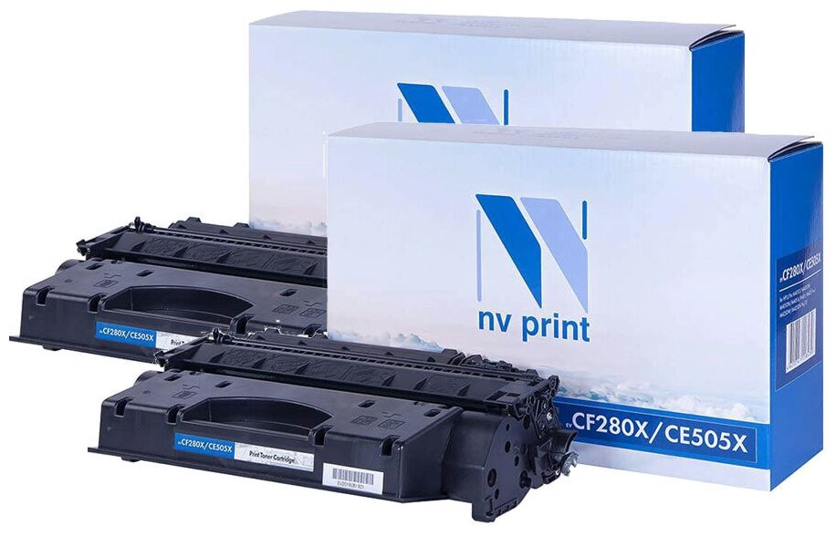 Картридж NV Print CF280X/CE505X, черный, для лазерного принтера, совместимый 2шт