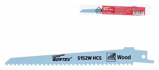 Пилка сабельная по дереву S152W (1 шт.) WORTEX (пропил прямой грубый для базовых работ) (SSB1506H0018)