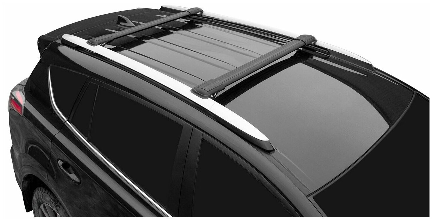 Багажная система LUX хантер L56-B черная для автомобилей с рейлингами (Lux 791941)
