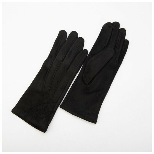 фото Ооо ск перчатки женские, безразмерные, без утеплителя, цвет чёрный