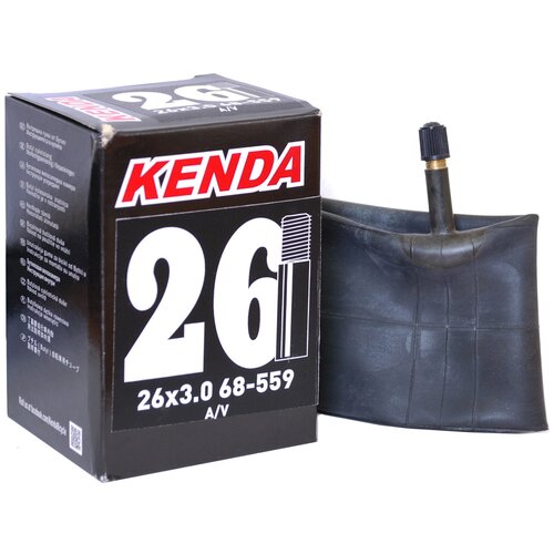 Велокамера Kenda 26x3.0 (68-559) A/V камера kenda 12x1 75 a v с загнутым ниппелем