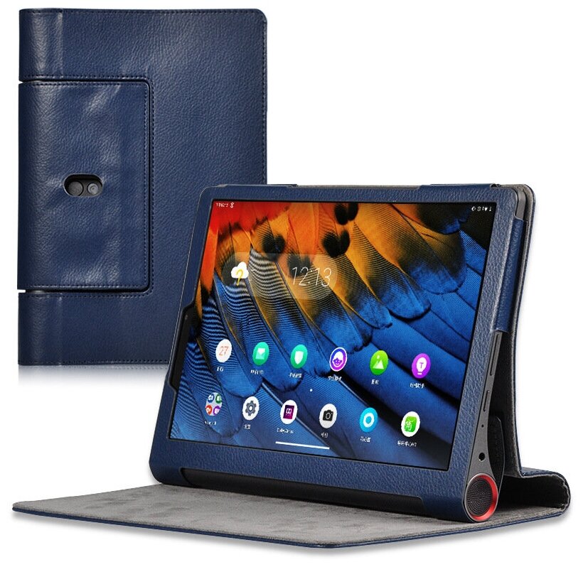 Чехол-обложка для Lenovo Yoga Smart Tab YT-X705F 64Gb с подставкой синий