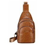 Однолямочный рюкзак ROTEKORS 6021 brown - изображение