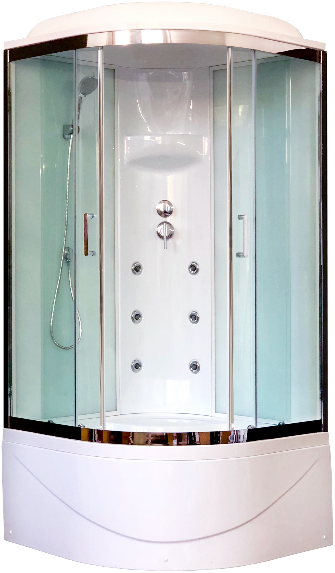 Душевая кабина Royal Bath RB90BK3-WT-CH 90x90
