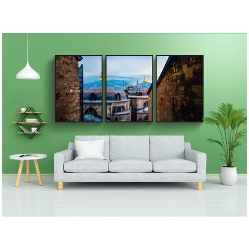 фото Набор модулных постеров для интерьера "турция, стамбул, мечеть" 60x90 см. в тубусе, без рамки lotsprints