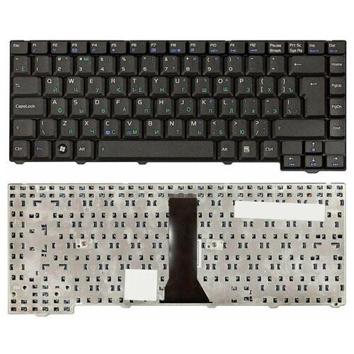 клавиатура для asus f2 f3 z53 24pin p n k012462a1 04gni11kus00 04gng51kus03 04gni11kru00 Клавиатура для ноутбука Asus F2 F3 Z53 24pin черная