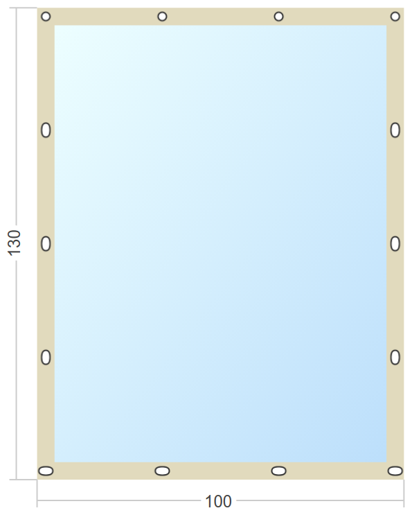 Мягкое окно Софтокна 100х130 см съемное, Французский замок, Прозрачная пленка 0,7мм, Бежевая окантовка, Комплект для установки - фотография № 3