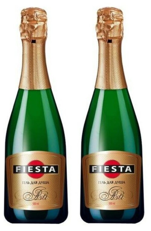 Fiesta Asti Гель для душа в виде бутылки шампанского 500 мл 2 бутылочки