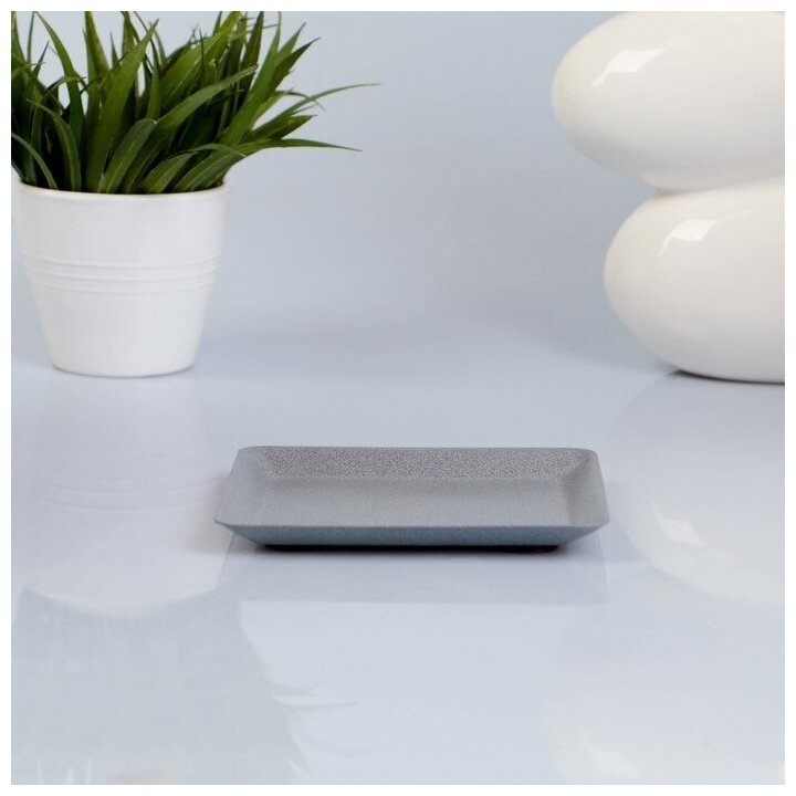 фото Подсвечник тарелка квадратная 126х126 №3