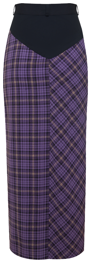 Юбка Outlaw Moscow Purple Plaid Maxi, женская, цвет фиолетовый, размер XS