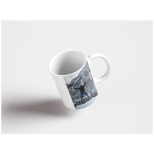 фото Кружка "зима, озеро, удовольствие 320 мл. белая lotsprints