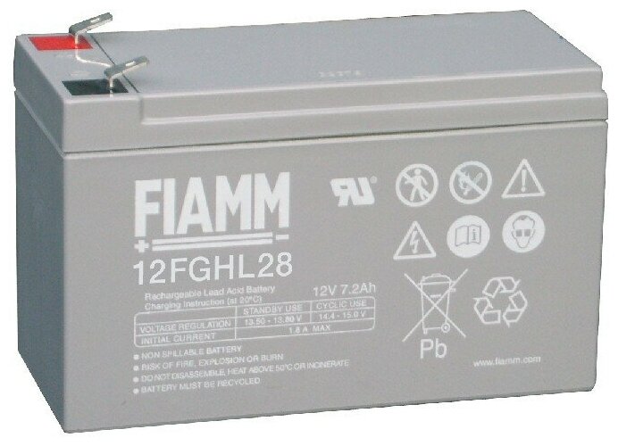 FIAMM Аккумуляторная батарея 12В - 7,2Ач 12FGHL28