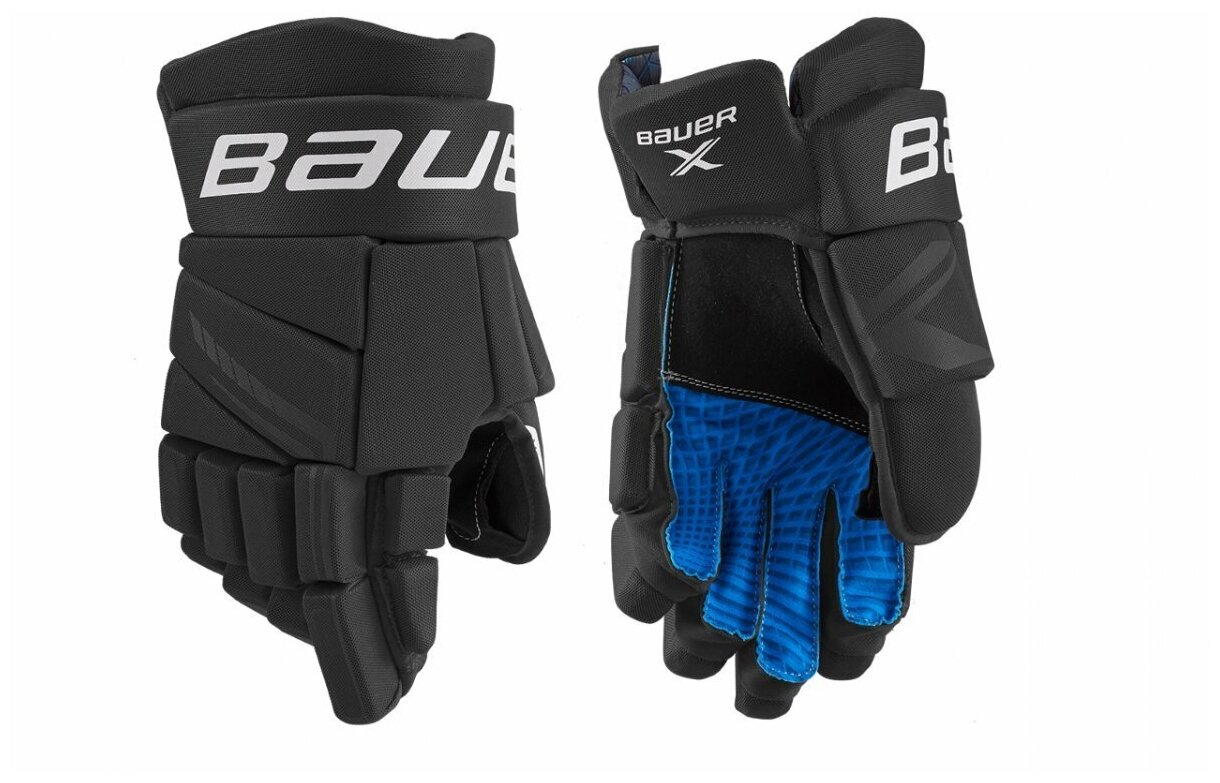 Перчатки хоккейные BAUER X S21 Sr. р.15 (черно-белые)