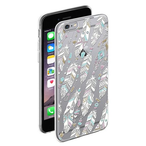 фото Чехол gel art neo boho для iphone 6/6s, прозрачный, deppa 103424